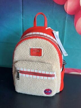 Disney Parks Spider-Man Soft Faux Fur Loungefly Mini Backpack - Marvel Avengers
